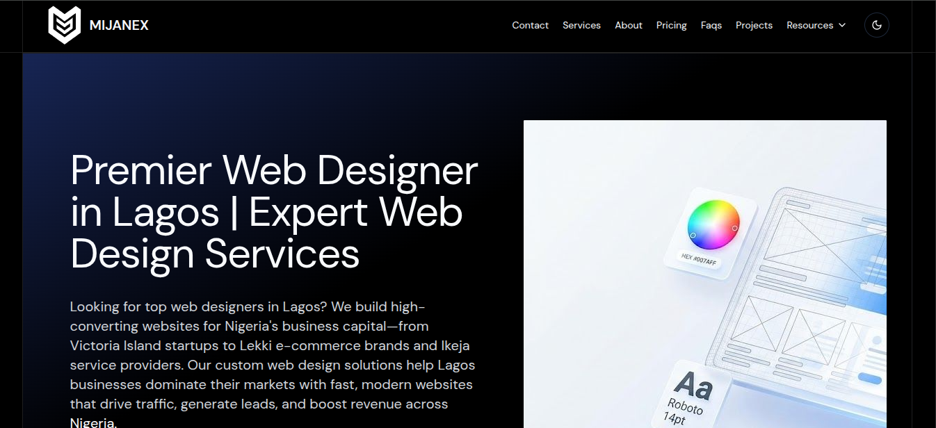 web designer in lagos - Mijanex